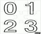 Puzzle z čísel 0, 1, 2 a 3