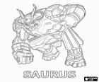Saurus je humanoid triceratops bakugan