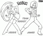 Trestní Tým Rocket je tvořena Jessie, James a Meowth, a pod vedením Giovanni