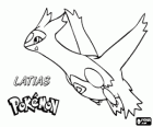 Latias je Drak a Psychic typu Pokémon, má schopnost vytvářet optické klamy