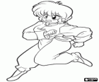 Ranma Saotome ve své ženské podobě, Ranma je hlavní postava anime Ranma