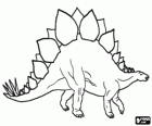 Stegosaurus, čtyři-legged a býložravý dinosaurus, který žil v pozdní Jura období