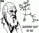 Darwin den, byl Charles Darwin narodil 12. února 1809. Darwin strom, první program z jeho evoluční teorii