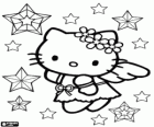Hello Kitty je anděl vánoční mezi hvězdami