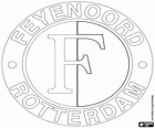 Emblém Feyenoord Rotterdam, fotbalový tým Nizozemska