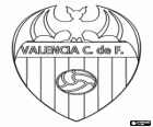 Logo Valencia CF, španělský fotbalový klub. Valencia Club de Fútbol, původní název ve španělštině