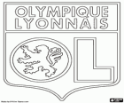 Znak Olympique Lyon nebo OL, francouzský fotbalový klub. Olympique Lyonnais, původní název v francouzsky