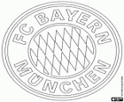 Logo FC Bayern Mnichov, Německý fotbalový klub. Fußball-Club Bayern München, původní název v němčině