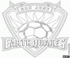 Znak San Jose Earthquakes fotbalisté v MLS, Kalifornie, Spojené státy