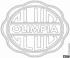 Znak Paraguayské fotbalového klubu, klub Olimpia Asuncion