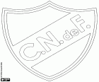 Znak Club Nacional de Football, uruguayský fotbalový tým v Montevideu