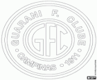 Znak Guarani FC, fotbalový klub z Campinas, Brazílie