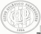Logo Clube Atletico Paranaense, brazilský fotbalový tým ve městě Curitiba