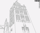 La Giralda, bývalý minaret mešity z Almohad Seville, nyní zvonice katedrály v Seville