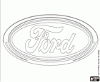 Ford logo. USA značku automobilu