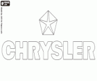 Chrysler logo. Značku automobilu z Spojené státy americké