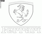 Ferrari logo, italský sportovní vůz značky