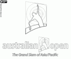 Logo Australian Open, první ze čtyř turnajů Grand Slam tenis