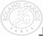 Logo francouzského Open, Roland Garros. Druhý ze čtyř turnajů Grand Slam tenis