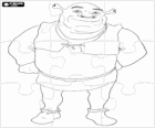 Puzzle Shrek, hrdina zlobr fantastických dobrodružství