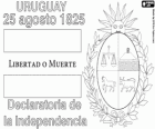Uruguayský Deklarace nezávislosti. Uruguay nezávislost ve vztahu k Brazílii byl 25.srpna 1825