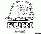 Furi. Moshi Monsters. Malý chlupatý troll