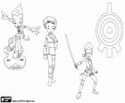 Odd a Ulrich pomoci Aelita ve virtuální realitě of Code Lyoko