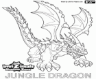 Jungle Dragon. Invizimals Shadow Zone. Draci mají džungle silná zbraň, kyselina, která plivat proti nepříteli