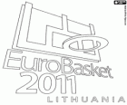 Logo EuroBasket 2011 v Litvě. Basketbal Mistrovství Evropy 2011. FIBA v Evropě