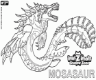 Mosasaur. Invizimals Shadow Zone. Závazná mořská obluda se silnými žebry a silnými čelistmi