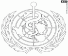 SZO logo, Světová zdravotnická organizace. WHO, World Health Organization v anglicky