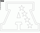 AFC logo. Logo americké fotbalová konference, jeden z konferencí NFL