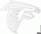 Logo pro Atlanta Falcons, tým amerického fotbalu z Jižní divize NFC, Atlanta, Georgia