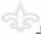 Logo New Orleans Saints, tým amerického fotbalu v Jižní divize NFC, New Orleans, Louisiana