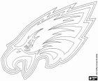 Logo Philadelphia Eagles, americký fotbal povolení v NFC Východní divize, Philadelphia, Pennsylvania