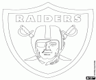 Oakland Raiders logo, americký fotbalový klub ze Západu divize AFC, Oakland, Kalifornie