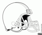 Přilba, Cleveland Browns logo, americký fotbal povolení v divizi AFC severu, Cleveland a Berea, Ohio