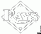 Tampa Bay Rays logo, baseballový tým z americké ligy Východní divize, Saint Petersburg, Florida