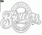 Milwaukee Brewers logo, baseballový tým v centrální divizi Národní ligy, Milwaukee, Wisconsin