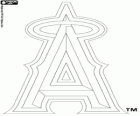 Los Angeles Angels of Anaheim, logo týmu, baseballový tým v americkém liga Západ divize, Anaheim, Kalifornie