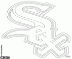 Chicago White Sox logo, baseballový tým v centrální divize American League je, Chicago, Illinois
