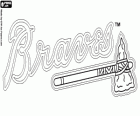 Atlanta Braves logo, profesionální baseballový tým východní divize, Národní ligy. Atlanta, Georgia