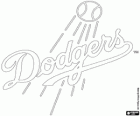 Los Angeles Dodgers logo, profesionální baseballový tým v západní divizi Národní ligy, Los Angeles, Kalifornie