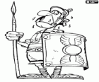 Římský voják pot strachu při pomyšlení na Asterix a Obelix