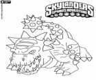 Skylander Bash, impozantní dinosaura. Země Skylanders