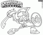 Skylander Chop Chop, tuhý bojovník s mečem a štítem. Oživlý mrtvý Skylanders