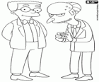 Charles Montgomery Burns a Waylon Smithers, vlastník Springfield jaderné elektrárny a jeho asistent