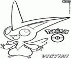 Victini, legendárních Pokémonů, který přitahuje vítězství na jeho kočáru