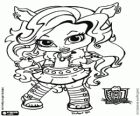 Baby Clawdeen, malá dcera vlkodlak, postava z Baby Monster High