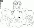 Omalovánky s logem nejslavnějších prasátko Peppa Pig